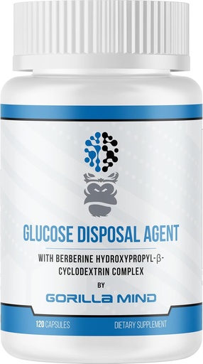 [BRSW2HA2O4DQGDLH] Gorilla Mind Glucose Disposal Agent – Promotes Fat Loss and Muscle Growth (120 Capsules)
