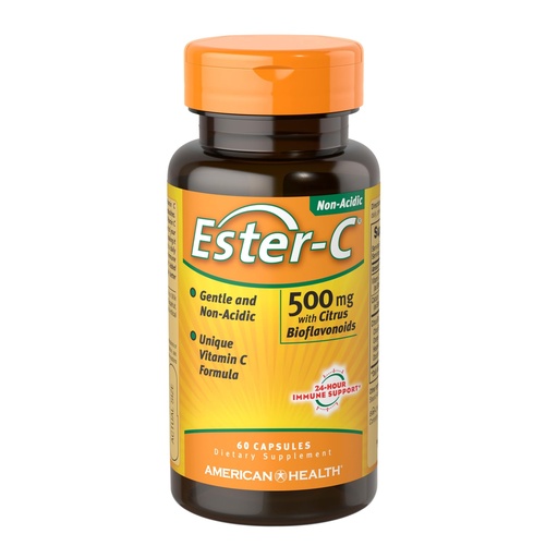[BRSWIYQGAJ6GEDYZ] Ester-C 500 mg with Citrus Bioflavonoids American Health Products 60 VCaps