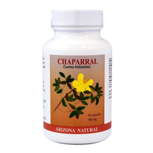 [BRSWIYTYBQMWAE3O] Arizona Natural - Chaparral (Larrea Tridentata) 500 mg, 90 Capsules