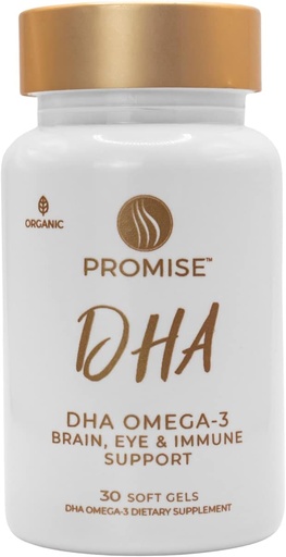 [BRSWIZD5OEFQIGY3] Promise Prenatal DHA - Pharmaceutical Grade Omega-3 DHA (3 Month Supply) Once-Daily Strawberry Flavored softgel with 290 mg of DHA. All Natural Prenatal DHA for Baby's Brain and Eye Development
