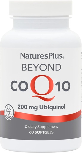 [BRSWIYIGAQBBOFDE] NaturesPlus Beyond CoQ10-200 mg Ubiquinol - 60 Easy to Swallow Softgels - High Potency, High Absorption Supplement, Promotes Heart Health, Antioxidant - 60 Servings
