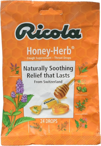 [BRSWI2T4AZ7GAA32] Ricola Natural Honey Herb 24 Drops