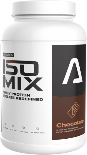 [BRSWGCQBOQMGEFLG] ASTROFLAV IsoMix επαναπροσδιοριζόμενη πρωτεΐνη Whey Isolate σκόνη – 24g πρωτεΐνη, 0g ζάχαρη, χαμηλής περιεκτικότητας σε άνθρακα, 6,5g BCAA + 13,4g EAA – Premium αποκατάσταση μυών & Lean μυϊκή ανάπτυξη Φόρμουλα, σοκολάτα