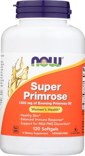 [BRSWIZL7BEIQEE3M] NOW FOODS Super Primrose 1300mg Sg, 120 CT