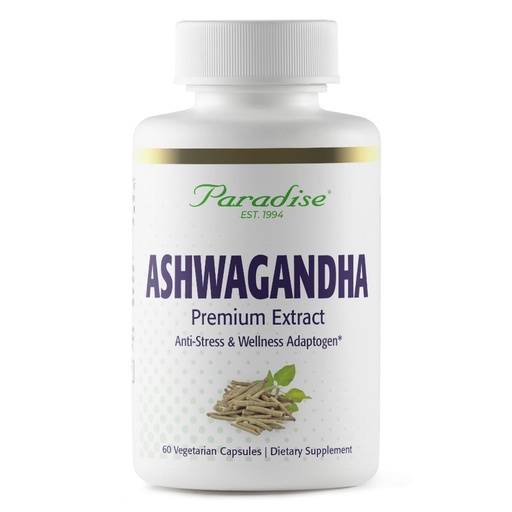 [BRSWIYT7O4IWMFIZ] Paradise Herbs Organic Ashwagandha, Ayurvedic Adaptogen, Vegan, Non GMO, Gluten Free, 60 Vegetarian Capsules
