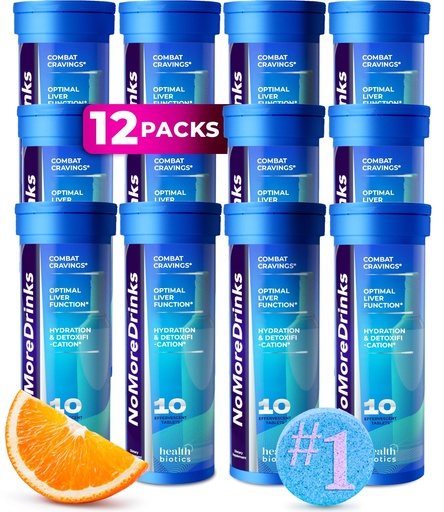 [BRSRAAAKC4BWG23V] NoMoreDrinks Anti Alcohol Craving Supplement | Liver Detox & Combat Cravings | Energy Support Alcohol Replacement Drink | Organic Milk Thistle Supplement & Dandelion Root & 5HTP | (120) Energy Pills