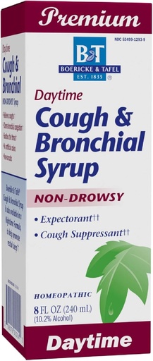 [BRSWIYT7BUIBYE34] Nature's Way Boericke & Tafel Daytime Cough & Bronchial Syrup, Cough Suppressant & Expectorant, Non-Drowsy, 8 Fl. Oz