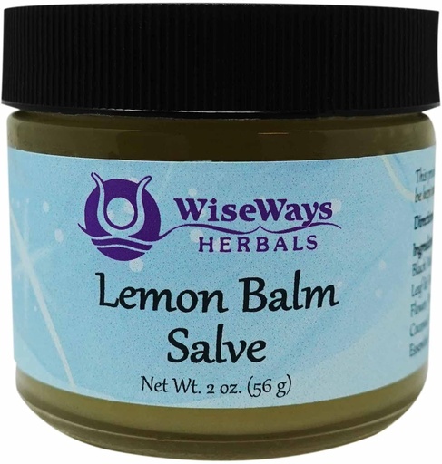 [BRSWIYQ7AR7BGHL2] WiseWays Herbals: Salves for Natural Skin Care, Lemon Balm Salve 2 oz