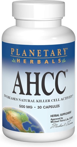[BRSWIYD6DF4WG2LI] Herbals planetarios AHCC, para soporte de sistema inmunitario* 500 mg - 30 cápsulas