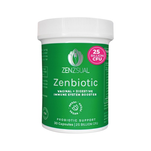 [BRSWYCYYCBYAYEIU] ZENZSUAL Zenbiotic Probiotics Support for Women – 25 Billion CFU, Vaginal Health & pH Balance Support, Odor & Yeast Control, Gut & Digestive Health, Urinary Comfort, Hormone Balance, 30 Vegan Capsules