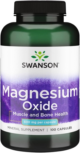 [BRSW2H37BYCAK2TD] Swanson Magnesium Oxide 500 mg 100 Caps
