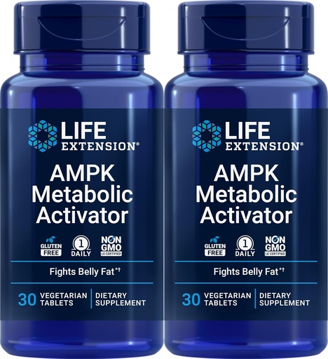 [BRSWIAQQCUOQO3D6] Life Extension AMPK Metabolic Activator 30 tabletter (Pack of 2)