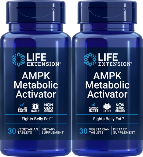 [BRSWIAQQCUOQO3D6] Life Extension AMPK Metabolic Activator, 30 Vegetarian Tablets (2 Pack)