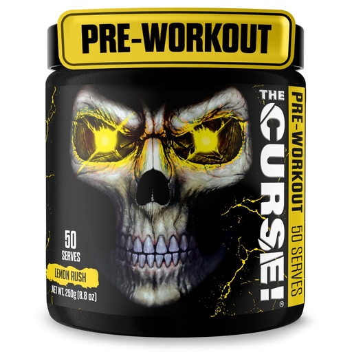[BRSWIZIIBQAR42DO] JNX SPORTS The Curse! Lemon Rush Pre Workout Powder with Creatine – Extreme Energy Preworkout for Men & Women – 50 Servings – L Citrulline, Beta Alanine & Caffeine for Pump, Strength & Focus