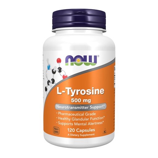 [BRSWIY32BQOAICTI] Now Foods L-tyrosine Capsules 500mg -Pack of 120 Capsules