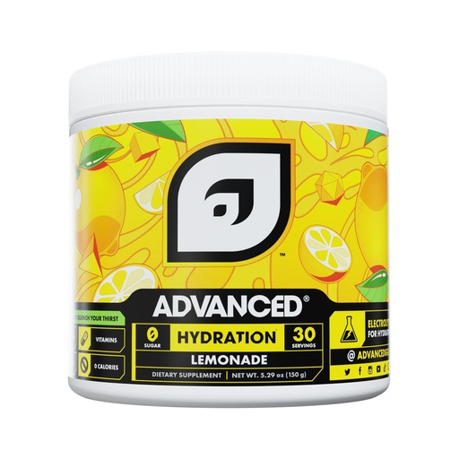 [BRSRMYI3CMORSHLJ] Advanced Hydration High-Performance Electrolyte Drink Mix with B Vitamins for All-Day Hydration - Caffeine Free, Zero Calories, Sugar Free, & Keto Friendly - (30 Servings, Lemonade)