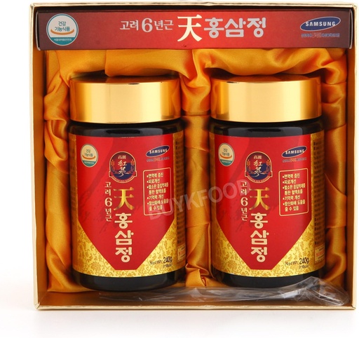 [BRSWIALZAB7BUG3C] Korean 6years Root Red Ginseng Gold Extract, 240g(8.5oz) X 2ea, Saponin, Panaxs
