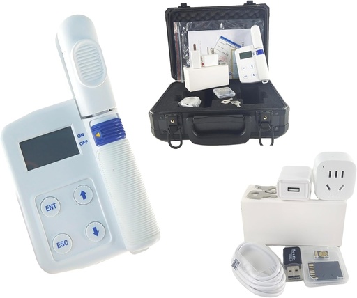 [BRSRAED4CMNAKHLV] Digital Chlorophyll Content Meter Plant Chlorophyll Nitrogen Content Leaf Temperature Tester with Measuring Range 0.0-99.99SPAD Nitrogen 0.0-99.99mg/g Temperatura -10-99.9°C