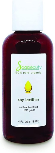 [BRSWGFIRPIBBGADK] Soapeauty Lecithin Soy Unbleached Fluid Liquid Skin Hair Nails Health 4 OZ to 7 LBS (Size: 8 OZ)