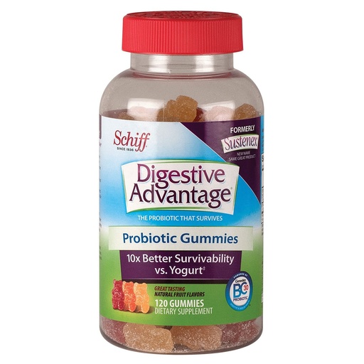 [BRSWICTQOANGKHQ5] Schiff Digestive Advantage Probiotic Gummies, 120 Count, Pack of 2