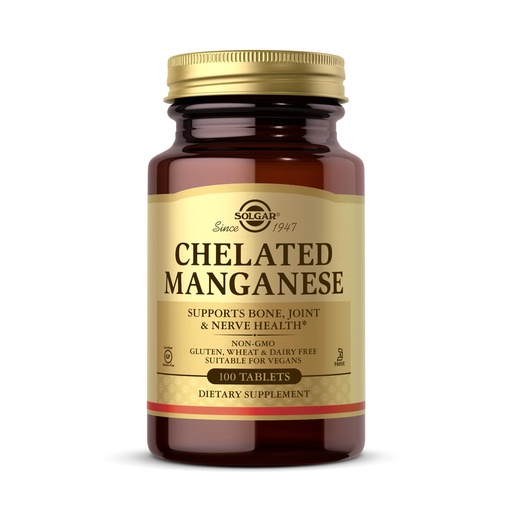 [BRSWIYT3OMABOG32] Chelated Manganese Solgar 100 Tabs