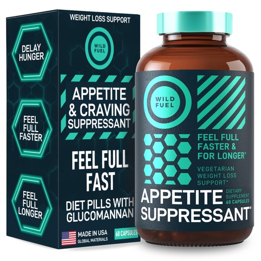 [BRSW2GIBOUDWKGTX] Appetite Suppressant for Weight Loss, Hunger Suppressant - Diet Pills That Work Fast for Women and Men - Garcinia Cambogia, Glucomannan, White Kidney Bean Carb Blocker and Fat Burner - 60 Veggie Caps