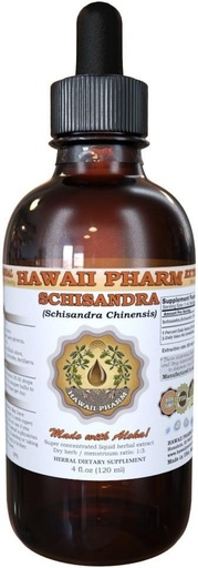 [BRSWIHQKPIPAOCDA] Hawaii Pharm Schisandra Liquid Extract, Organic Schisandra (Schisandra Chinensis) Tincture, Herbal Supplement, Made in USA, 4 fl.oz