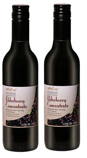 [BRSWIZLZDIPRS3Y5] Elderberry Juice Concentrate 12.5 fl. oz. (2-pack)