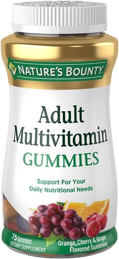 [BRSWIYL6OINGKH3G] Nature's Bounty Adult Multivitamin Gummies 75 Each
