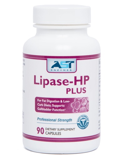 [BRSWKEA4OB6WCCLK] AST Enzymes Lipase-HP Plus – 90 Vegetarian Capsules - Digestive Enzymes for Fatty Foods – Keto Diet Digestive Enzyme Formula