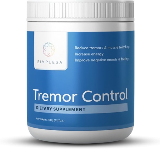 [BRSROCD6AANAEAD7] Simplesa Tremor Control, L-Arginine Alpha-Ketoglutarate Supplement, Includes GABA, Ubiquinol, and Niacin, 360g AAKG Powder Supplement, Supports Tremor Control, and Muscle Health
