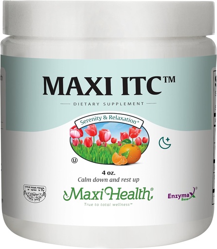 [BRSWIYAKCUOQYEDY] Maxi 健康 ITC - Inositol - 配有陶林和维生素C - 镇定公式 - 4 Ounce Powder - Kosher