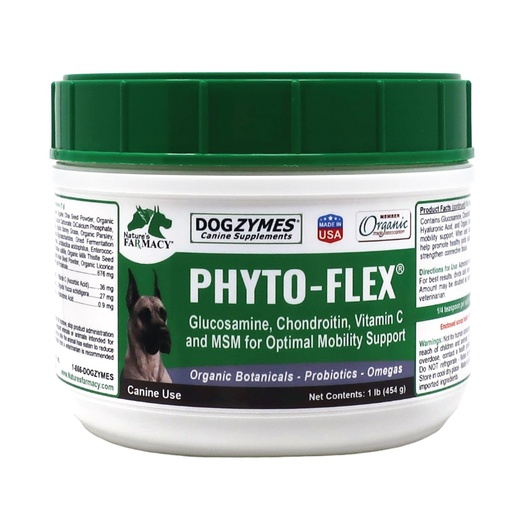 [BRSWIFD5BIBWKFD4] Dogzymes Phyto Flex - Glucosamine, Chondroitin, MSM and Hyaluronic Acid… (1 Pound)