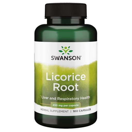 [BRSWIYT7PMOGG2TK] Swanson Premium Brand Licorice Root 450 Milligrams 100 Capsules
