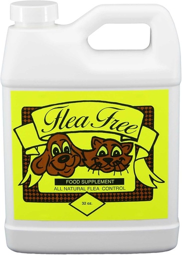 [BRSWKHDZCFYB423D] Flea-Free Pure Organic Food Supplement and Natural Pet Products , 32 Ounce