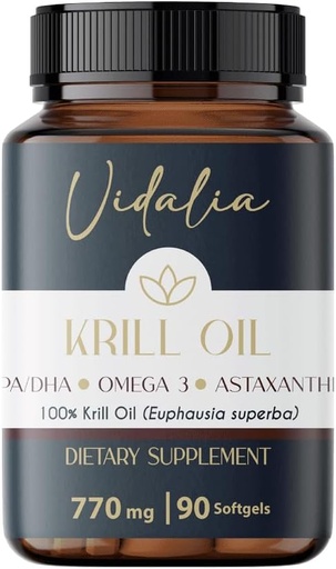 [BRSRAZT7CN5AYFDZ] Vidalia Provides a Potent Source of Omega-3 derived from Antarctic Krill Oil, high Content of PHOSPHOLIPIDS, Choline and ASTAXANTHIN, offering Superior bioavailability. Free Heavy Metals.
