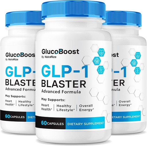 [BRSRAHQHOR7WAHTK] (3 Pack) GlucoBoost Capsules, Officiële GlucoBoost GLP-1 Booster, Alle natuurlijke formule om stabiele gezonde niveaus te handhaven, Premium Blood Support Vitaminen, Gluco Boost Review (180 Capsules)