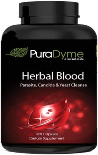 [BRSWGEANCMOQAGT5] PuraDyme - Herbal Blood - Herbs in My Blood - 320 Capsules