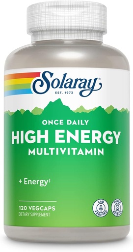[BRSWIYQAO5YRUYIZ] SOLARAY High Energy Multivitamin | Once Daily, Timed-Release Formula | Whole Food & Herb Base | Non-GMO