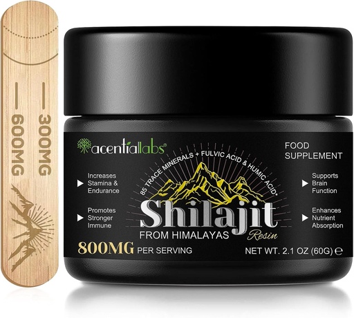 [BRSRAYDQOQOREA3V] Shilajit Pure Himalayan Resin, Pure Shilajit с 85+ минералами и фульвовой кислотой для энергии и иммунитета мужчин и женщин 2.1 OZ (4 месяца поставки)