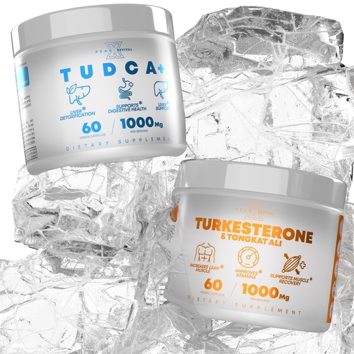 [BRSRAYL7OYARGHQZ] Peak Revival-X TUDCA+ 1000mg Bile Salt Supplement for Liver Support + Turkesterone & Tongkat Ali 1000mg Increase Stamina (60 Capsules)