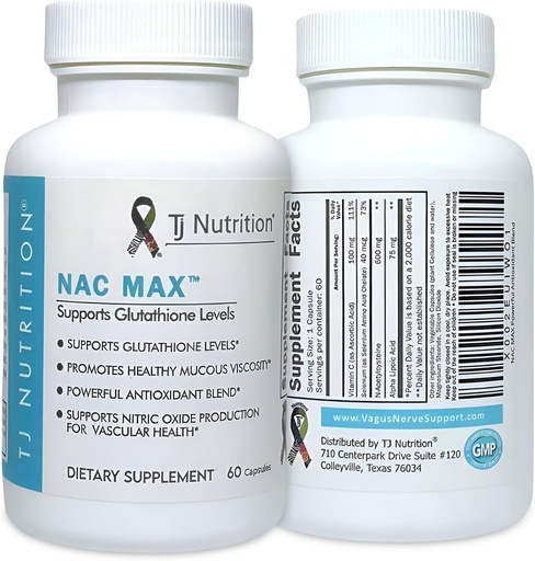 [BRSWGGABCUFBGC3G] NAC MAX™ - The Ultimate N-Acetylcysteine Blend - supports immune system - respiratory health - liver health - better than NAC alone