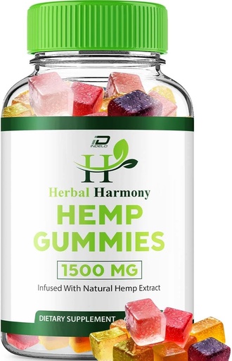 [BRSRAZLQCMPR6G34] Herbal Harmony Gummies for Men and Women - Herbal Harmony Gummy, Herbal Harmony Infused with Hemp Extract, Herbal Harmony Natural Hemp Supplement Reviews (1 Pack - 60 Gummies)