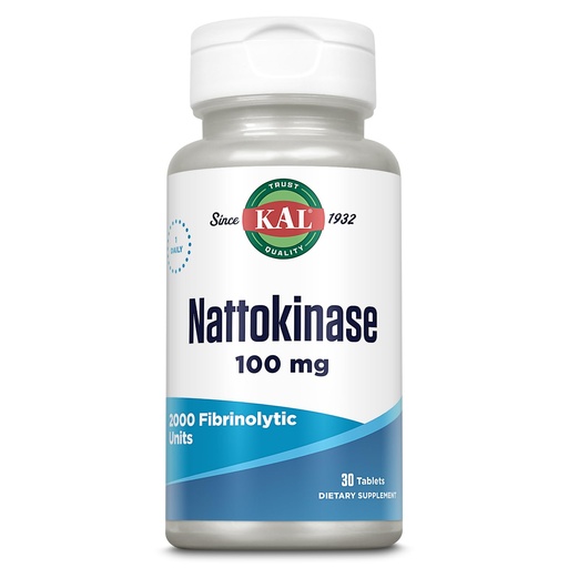 [BRSWIYQECQMAACL4] Kal 100 Mg Nattokinase Tablets, 30 Count