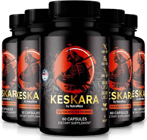 [BRSRAZITBAFRQH36] (5 Paket) Keskara Pil untuk Pria, Keskara Kapsul, Suplemen Pria Keskara, Premium Performance Dukungan, Formula Alam untuk Pertumbuhan Otot dan Kelebihan Kesehatan, Review Resmi (300 Capsules)