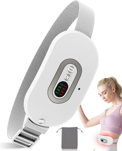 [BRSRAFQCPMCAGDLU] Heating Pad for Period Cramps FSA HSA Eligible Approved, Portable Heating Pad for Menstrual Cramp Relief,Electric Cordless Heating Belt with 3 Heat Levels for Back,Belly,Stomach,Gifts Women Girls