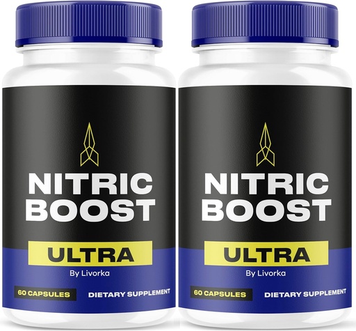 [BRSRAFT4CIDWGA3O] LIVORKA Nitric Boost Ultra Powder Teraz v kapsulách, Advanced Formula - 120 Počet (2 mesiace dodávky) - balenie po 2