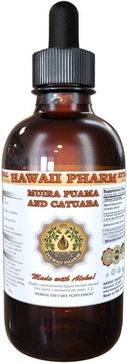 [BRSWI2T3AJYBWA32] Hawaii Pharm Muira Puama and Catuaba Liquid Extract Tincture 4 Oz (120ml)