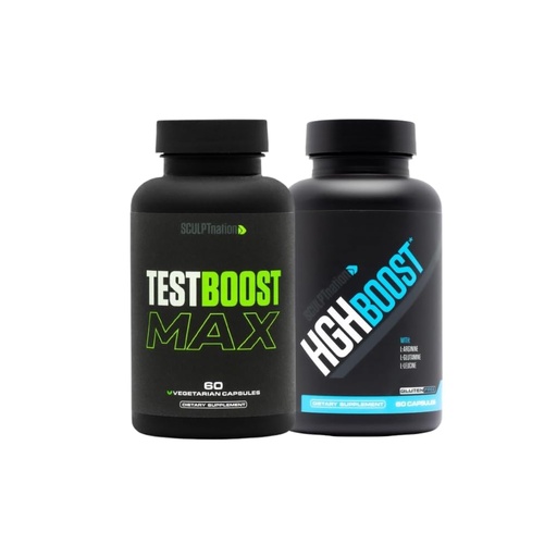 [BRSROAY3CQORG3DL] Sculpt Nation by V Shred Test Boost Max and L Arginine Bundle