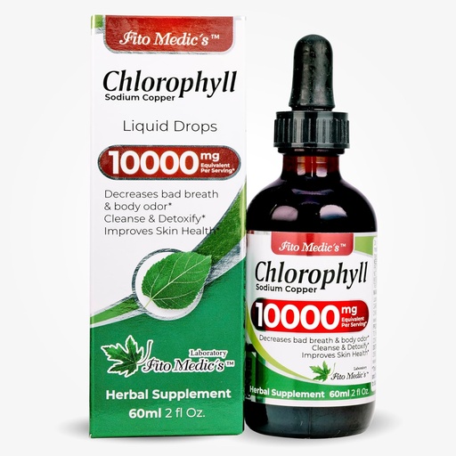 [BRSRMBQDAV6WOH3J] FITO MEDIC'S Lab | Chlorophyll Liquid Drops | Chlorophyll per Serving 50 mg | 200:1 Ratio Extract